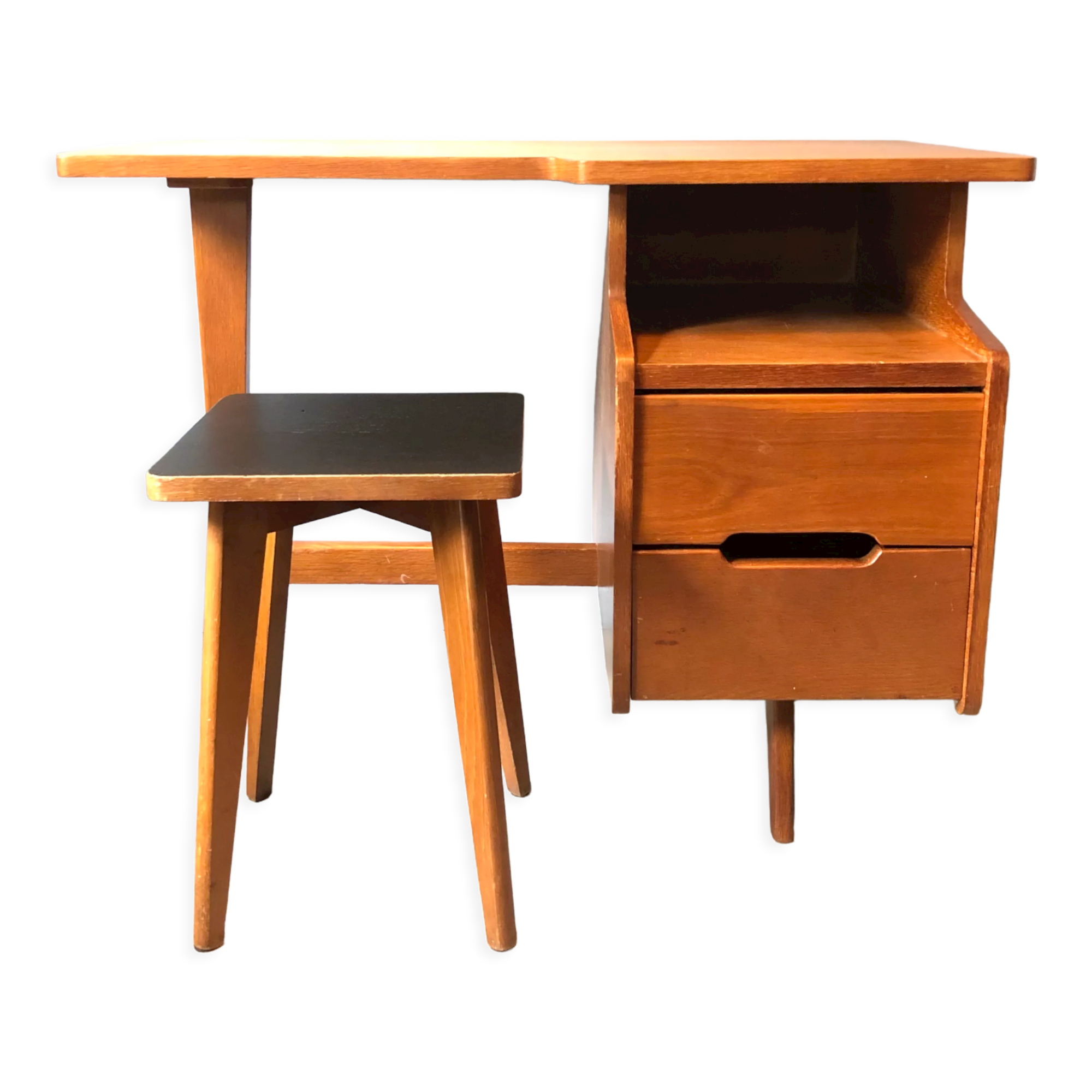 Bureau et tabouret Jacques Hauville