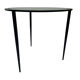 Vintage side table 80s metal and glass