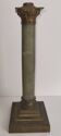 Napoleon III column candlestick in onyx and gilded bronze