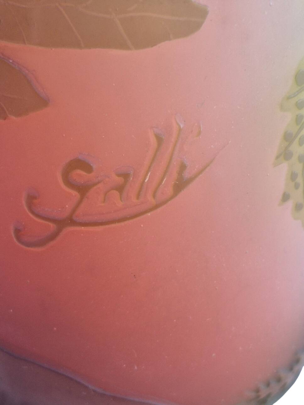 soliflore vase Emile Gallé 1900 1910
