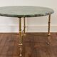 Green marble coffee table