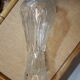 Bohemian vintage cut glass vase
