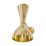 Applique murale italienne laiton années 50