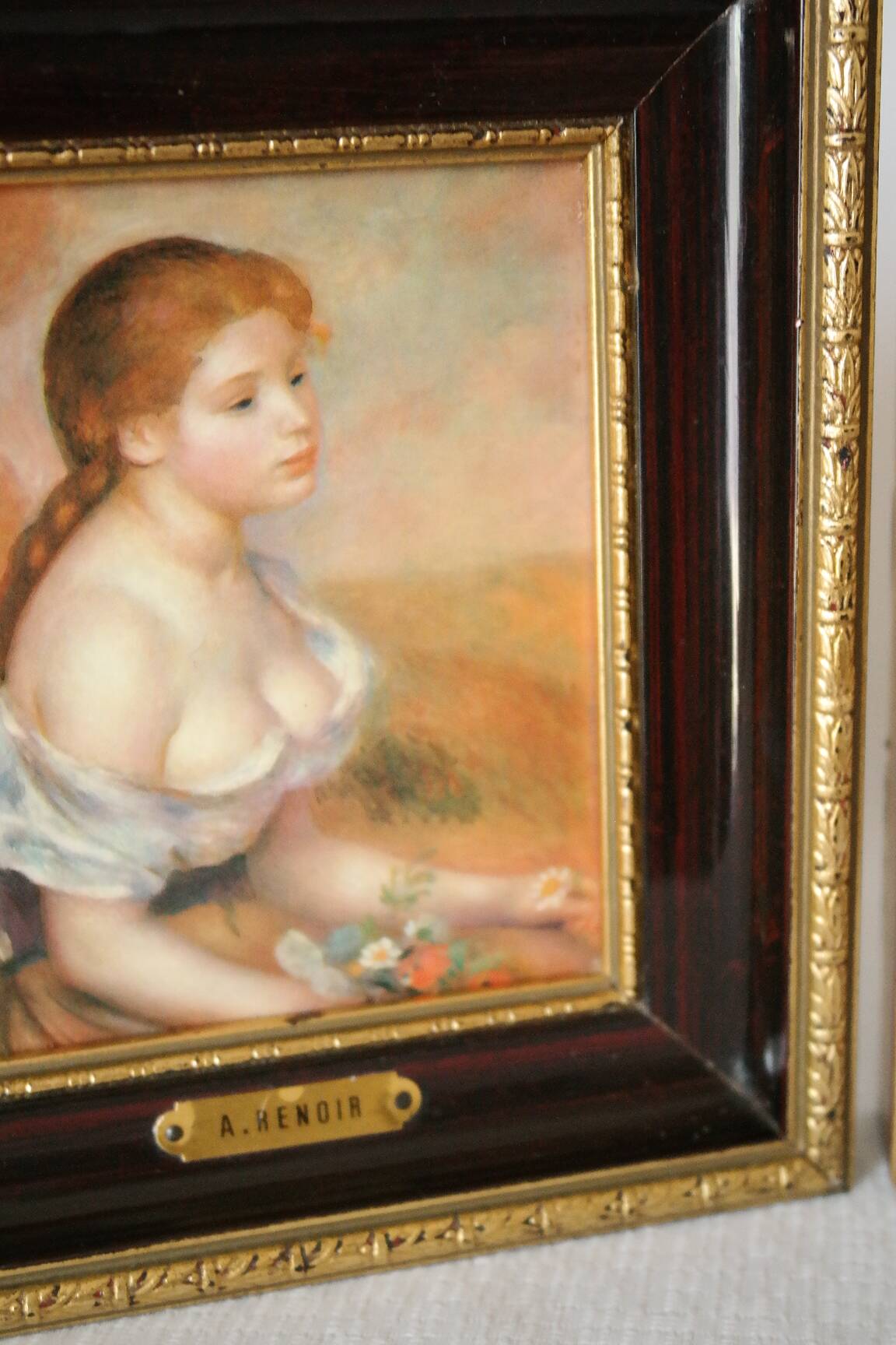 Trio of reproductions of famous vintage painters' tableaux.