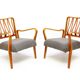 Two 1950s "Linden" Lounge Chairs in Teak by G A Jenkins