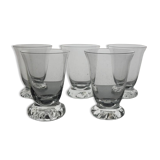 5 Daum Kim crystal glasses