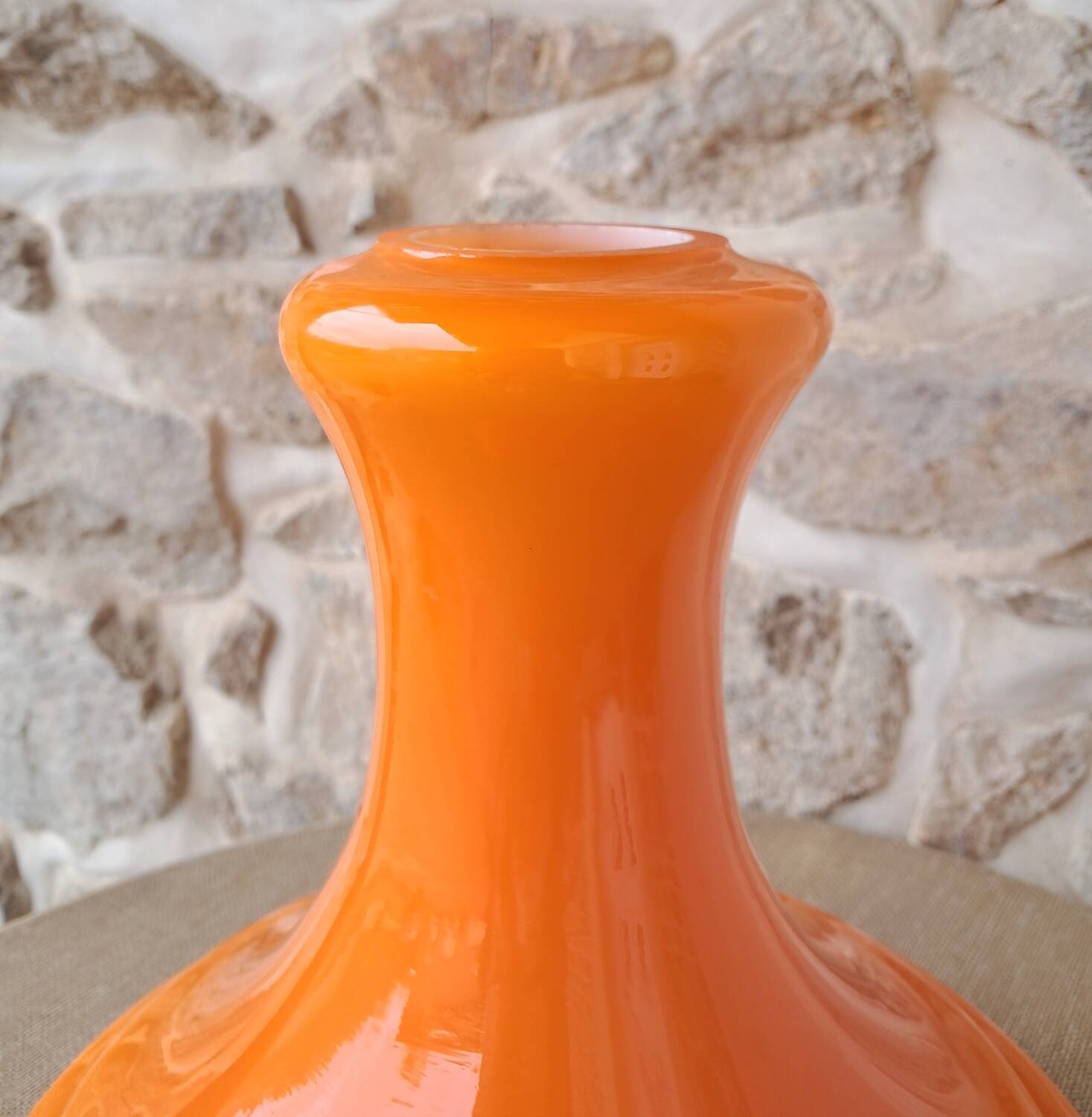 Vintage orange lampshade