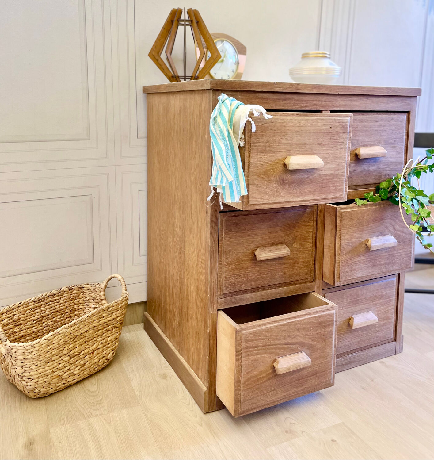 Vintage wooden workshop furniture