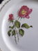 Round dish in earthenware the almond tree 8996 pink pink pattern diam 27.5 cm