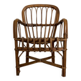Fauteuil d’enfant en rotin