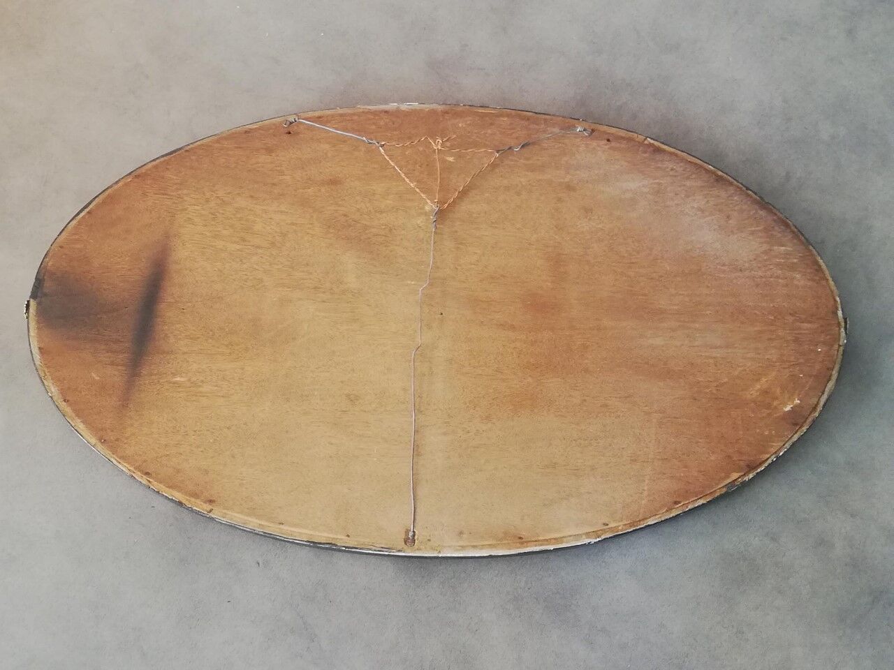 Miroir Art Déco ovale