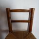 Chaise bois paillée enfant vintage