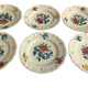 Série de 6 assiettes en faience de Sarreguemines