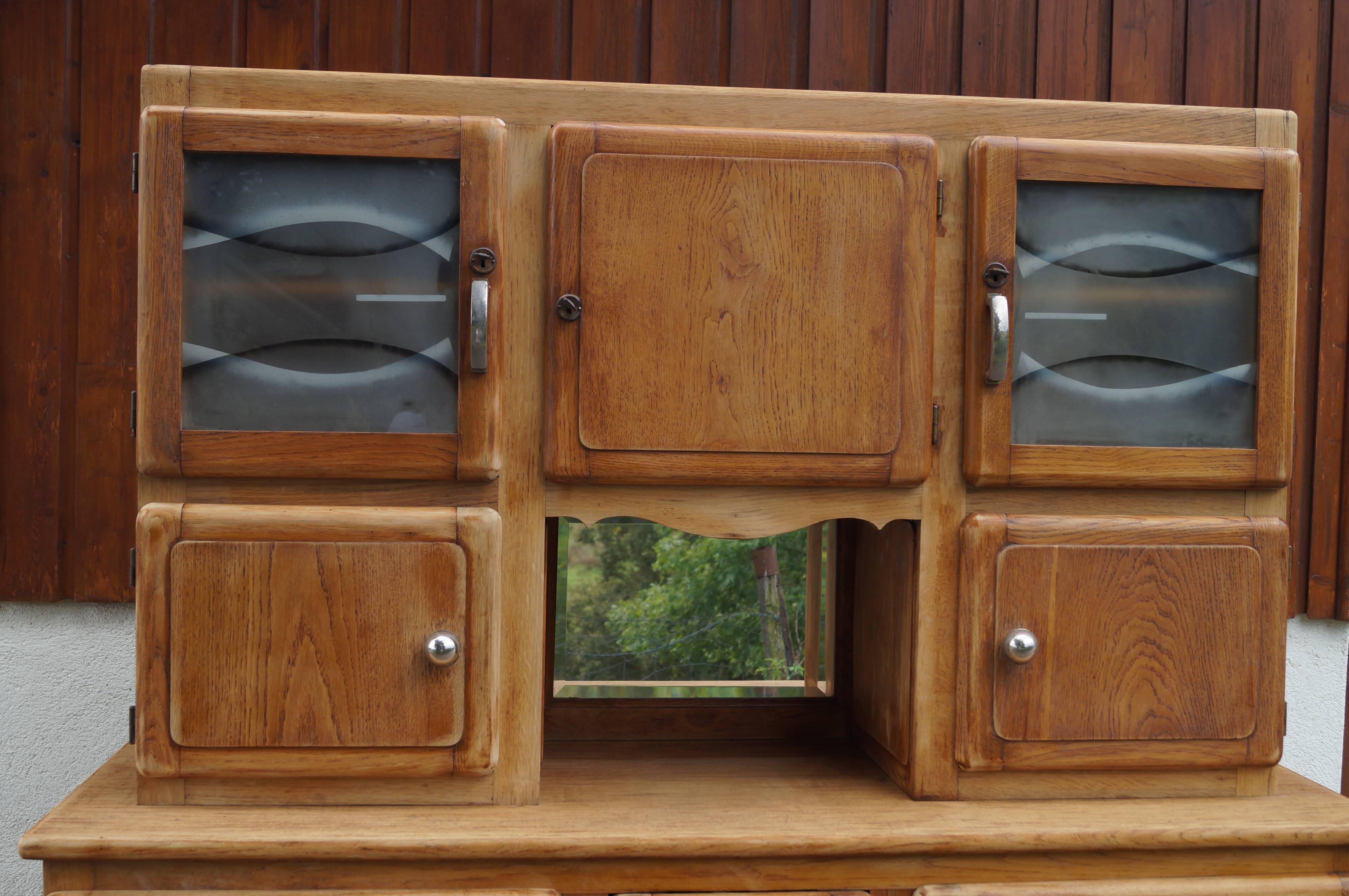 Mado sideboard in sanded solid wood
