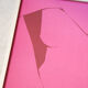 Pink female body art print