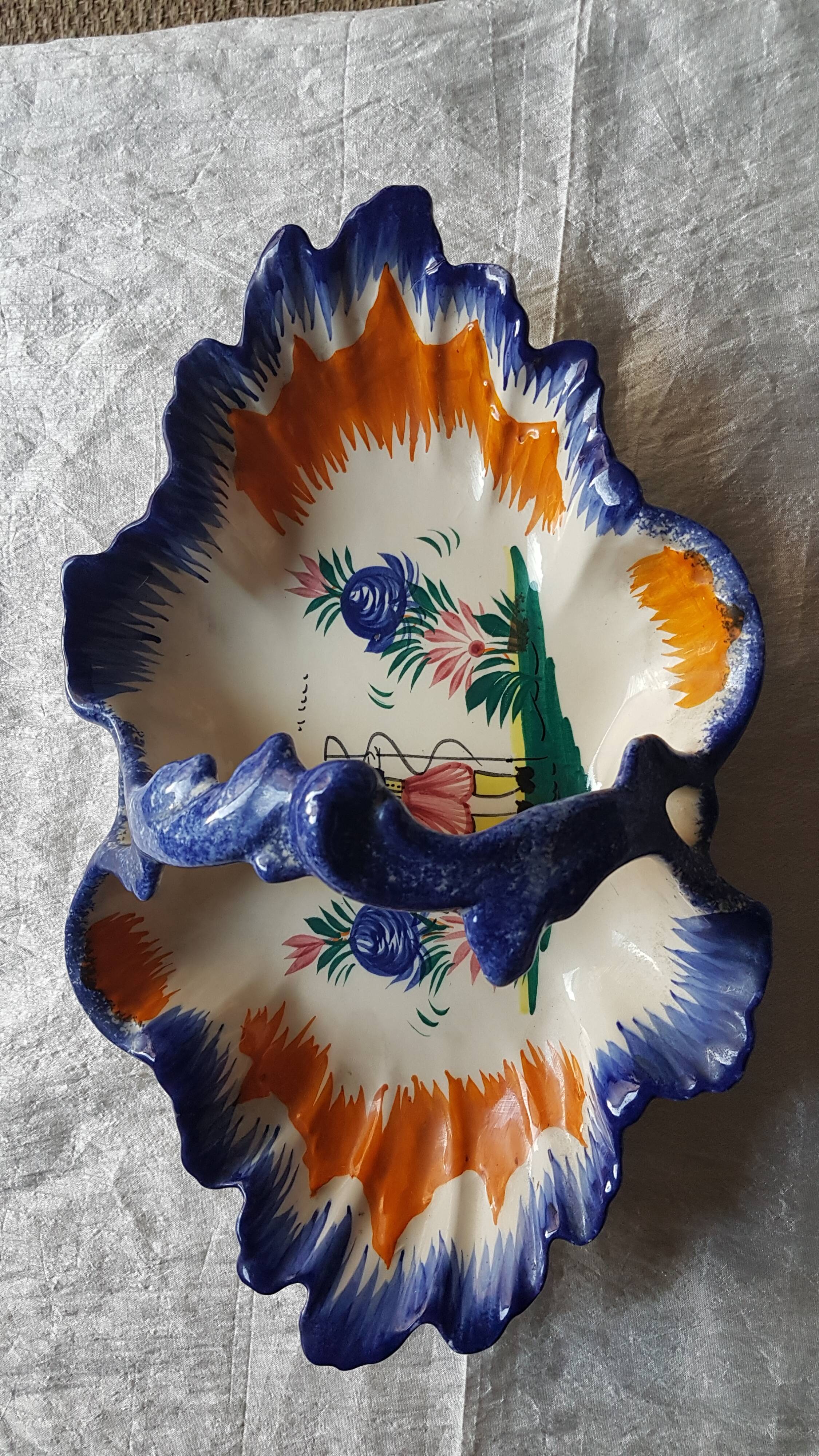 Vintage servant in Quimper faience