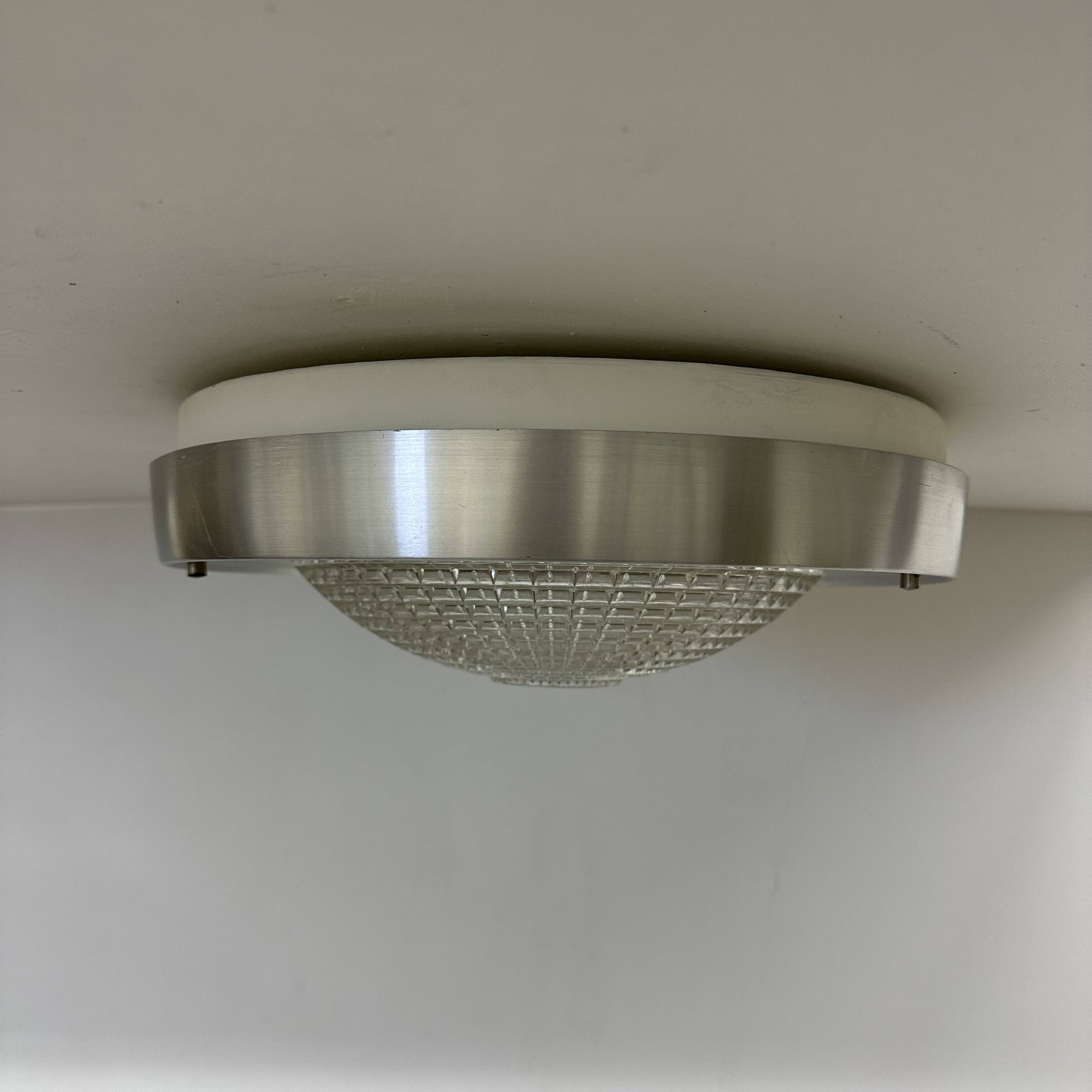 Raak Flush mount ceiling lamp B-1043 , 1970s Ufo space age