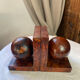 Pair of bookends, sphere, Art Deco