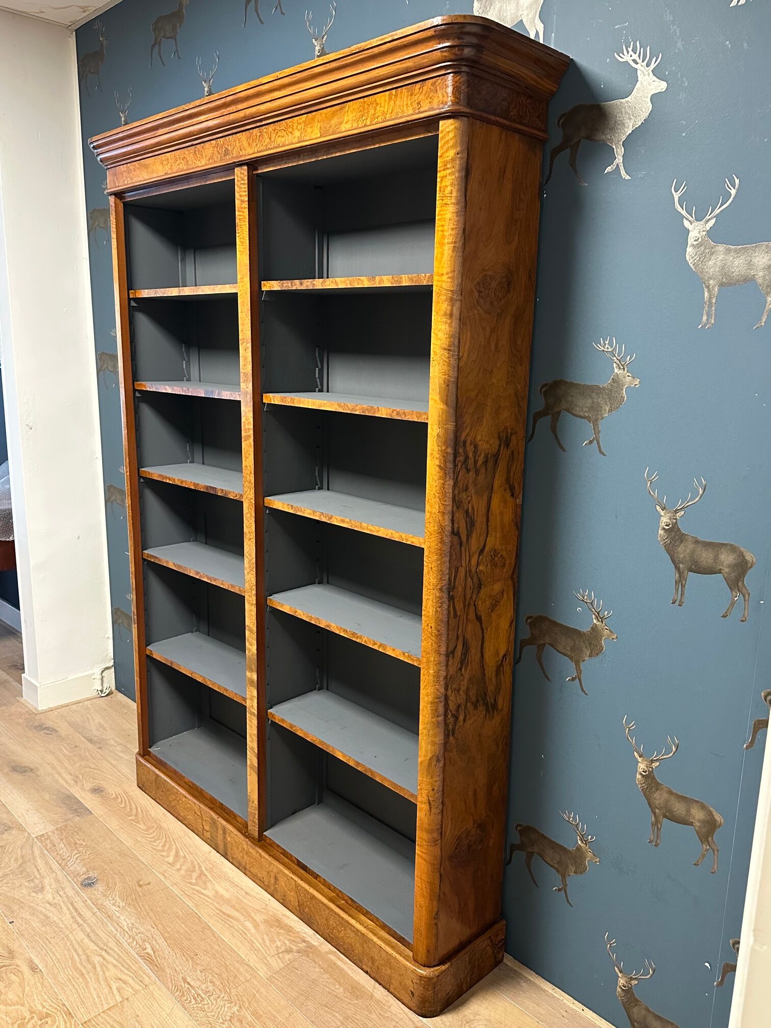 Antique open bookcase