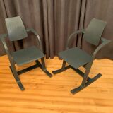 Pair of Pendulum chairs by Peter Opsvik, Stokke, Norway, 1980s