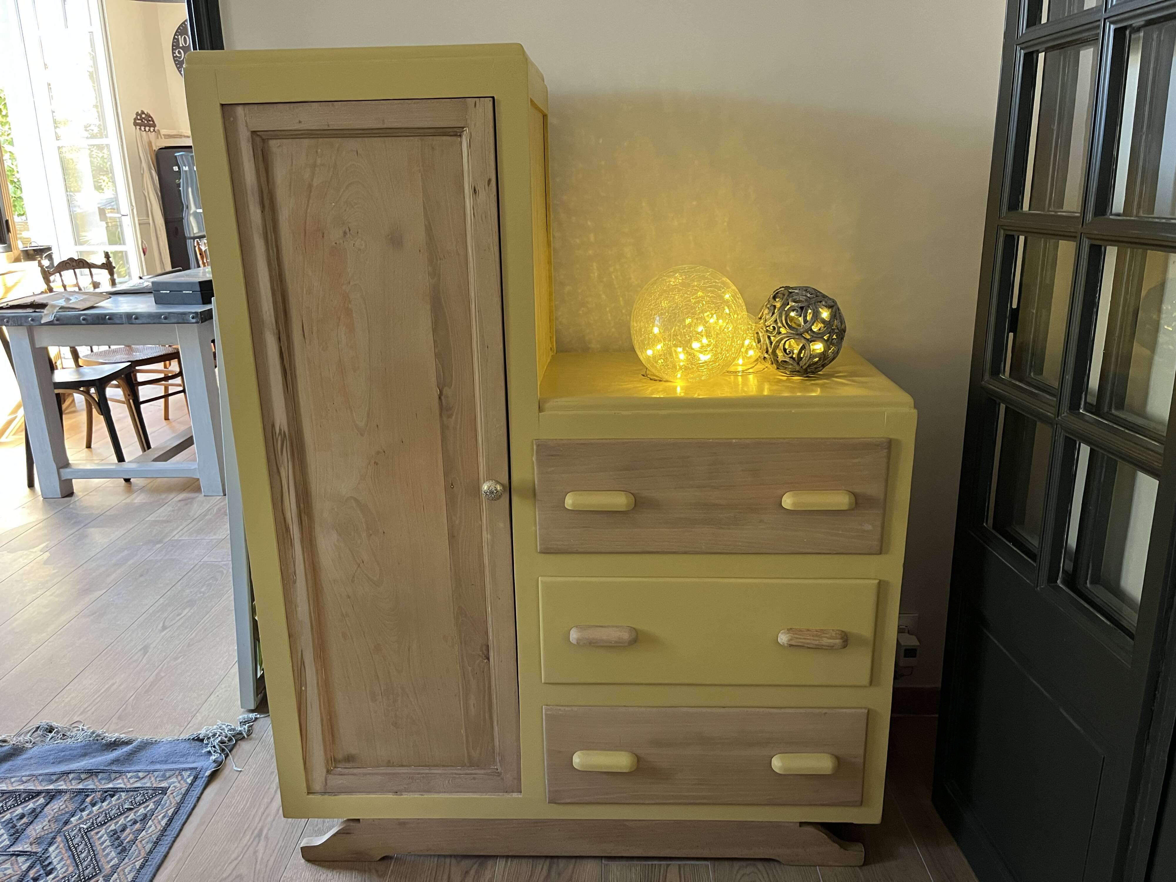 Re-styled asymmetrical wardrobe