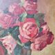 Wood painting duo: roses