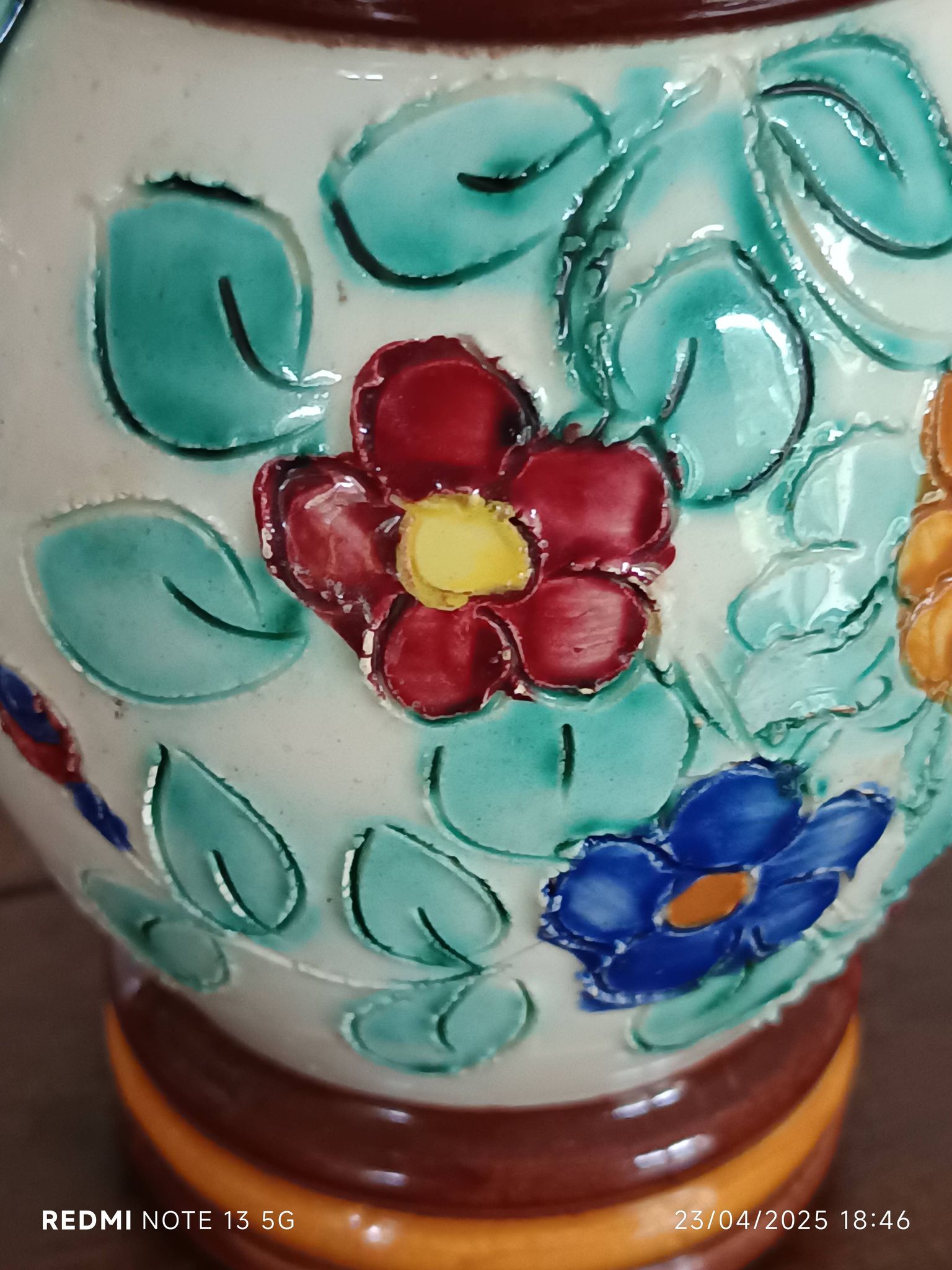 Paire de vases à oreilles Cerart Monaco 1950/1960