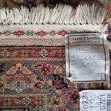 Handmade Pakistani wool and silk rug 122x77cm