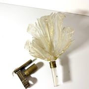 Large Vintage Murano Glass and Gold Leaf Wall Light by Barovier Toso, Italy