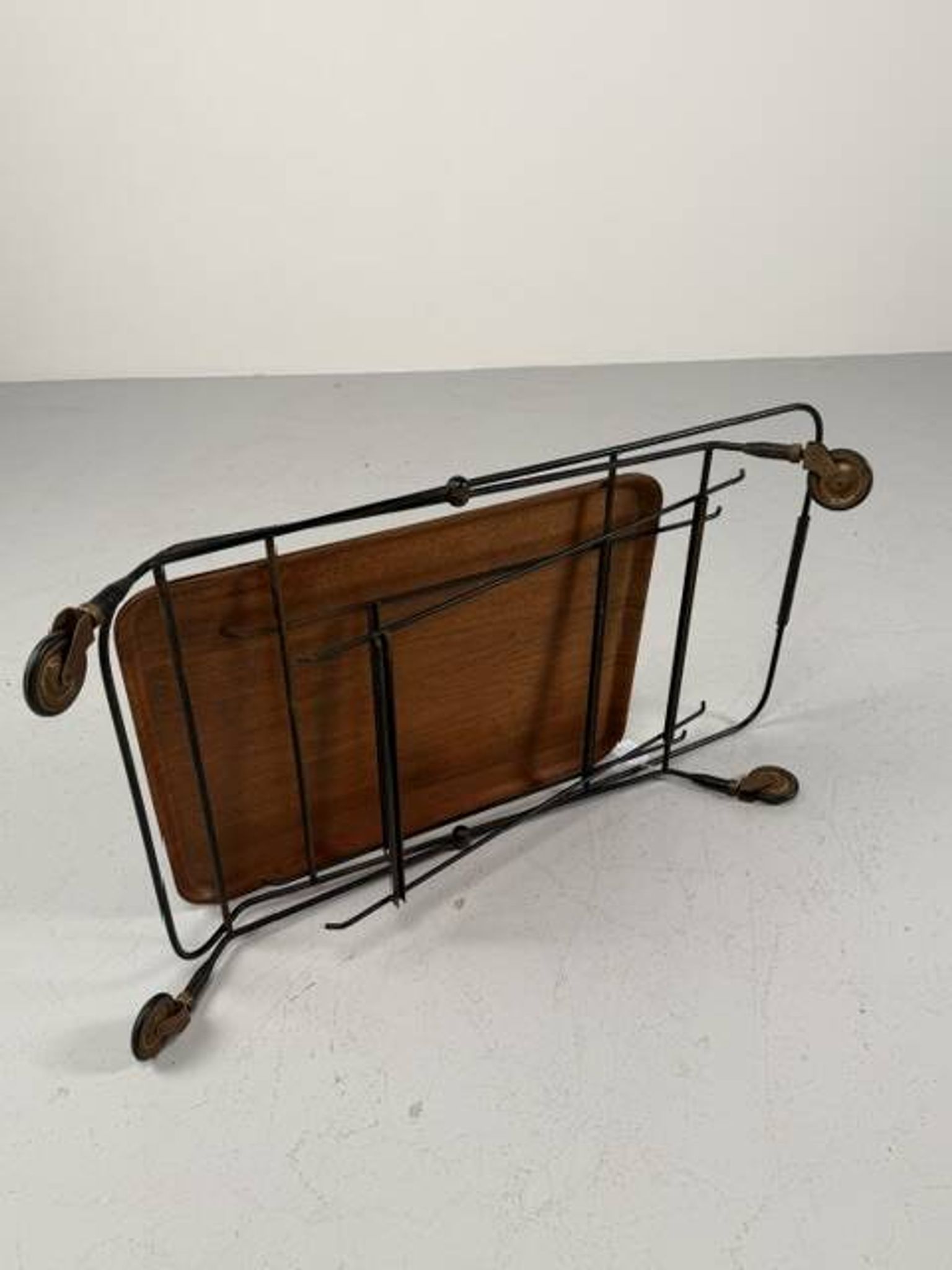 Teak and string cart by Jie Gantofta for Paul Nagel