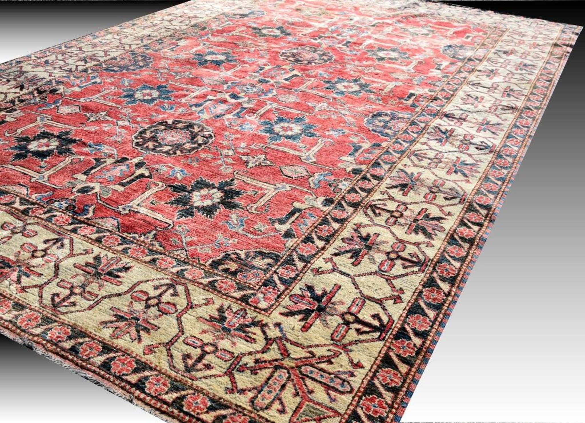 Tapis d'orient Ghazni : 3,20 x 2,20 mètres - Fait main