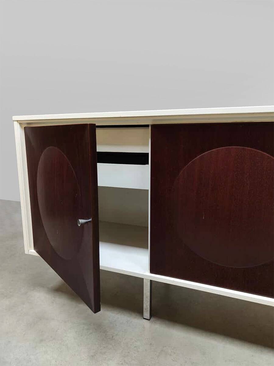 Vintage Italian sideboard credenza 'Duo-tone'