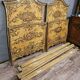 Pair of antique painted beds with floral decoration - 19th century - Venetian style