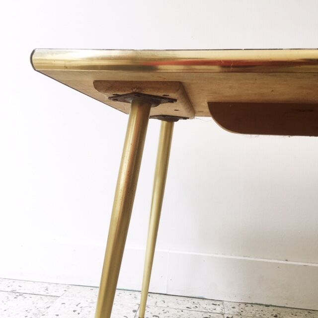 coffee table with ceramic tiles, 60s
