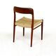 Set of 8 chairs "Model 75", Niels O Muller, Denmark, 1960