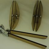 Veca wall light and vintage towel holder year 1970