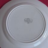Round serving plate No. 1 Obernai Faïence Sarreguemines diameter 31.5 cm