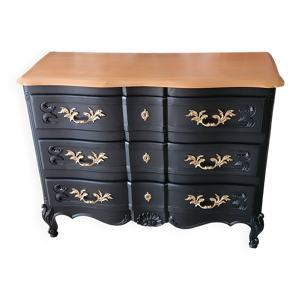 Commode arbalète galbée