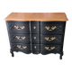 Curved bow commode in Louis XV style