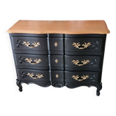 Commode arbalète galbée de style Louis XV