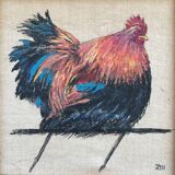 Brown hen painting