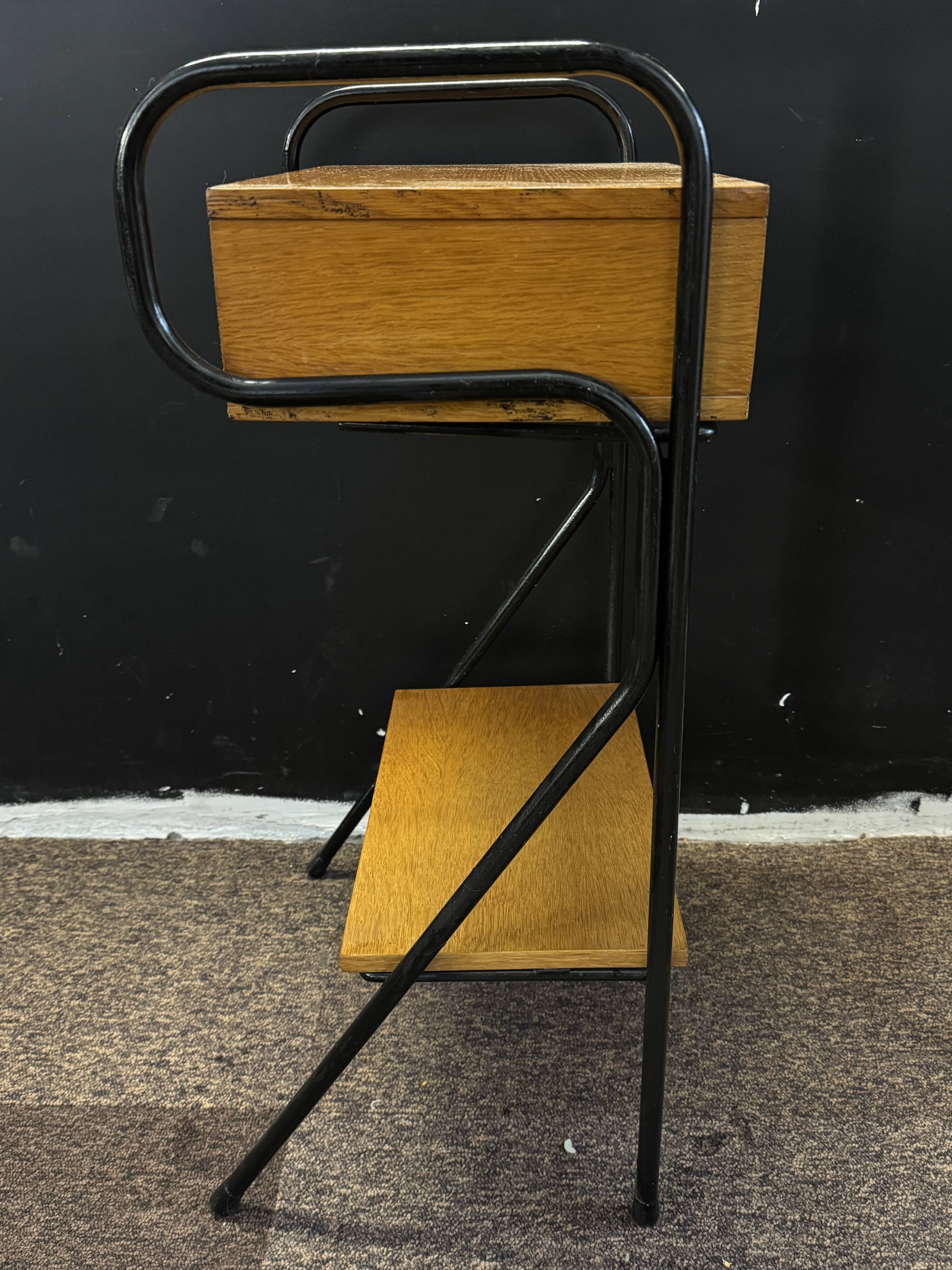 Vintage bedside table by Jacques Hitier – 1950s