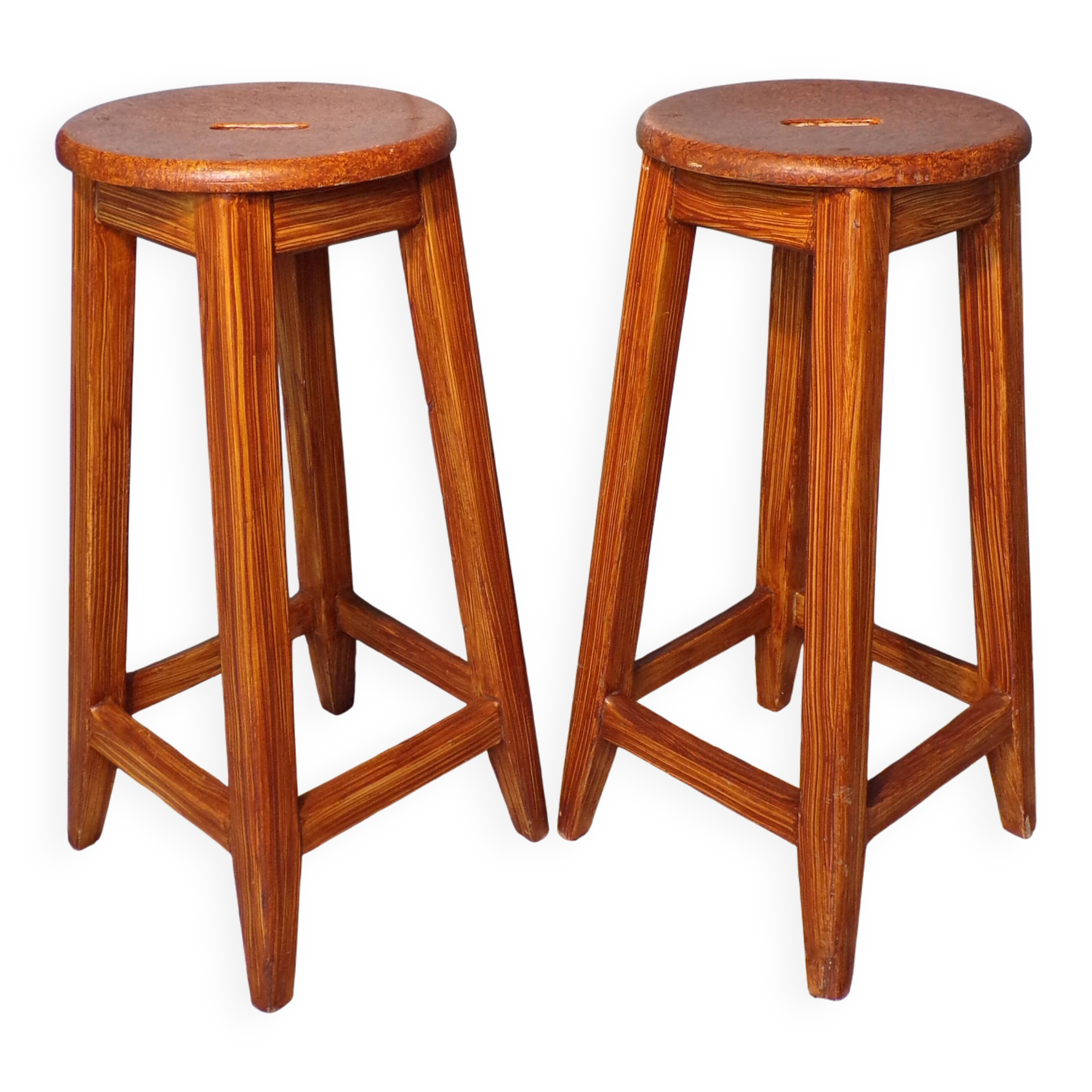 "Pair of bar stools, counter 1930"