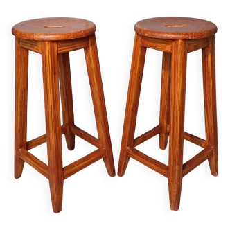 "Pair of bar stools, counter 1930"