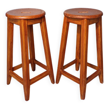 ¨Paire de tabourets de bar, comptoir 1930