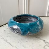 Cendrier bleu fat lava en céramique