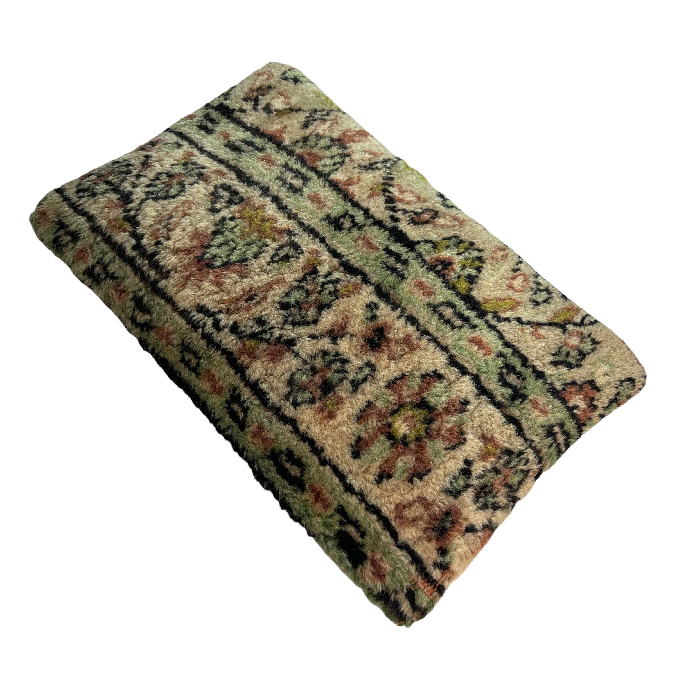 Vintage turkish rug cushion cover, 30 x 50 cm