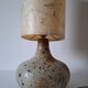 Vintage pyrite stone lamp