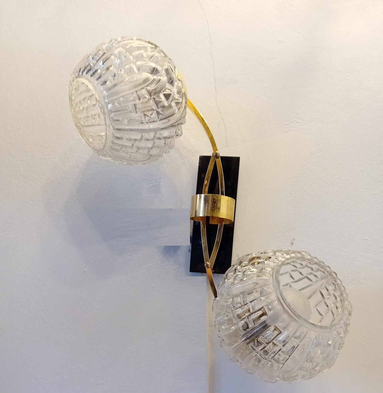 Pair of Maison ARLUS wall lights from the 40s/50s