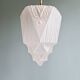 Art Deco pendant lamp in satin glass, 1920s-30s
